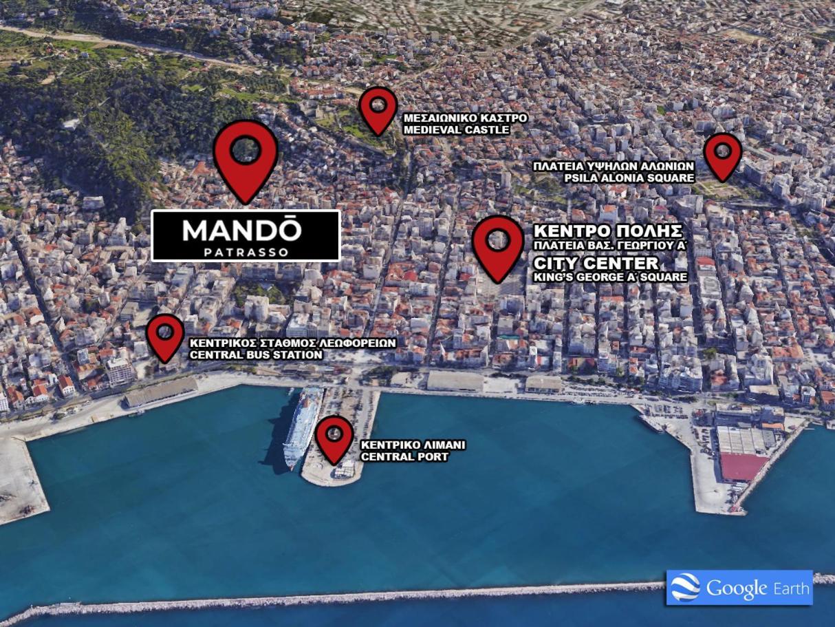 Mando Patrasso - Classical Apartment In The Center Of Patras With Free Parking Dış mekan fotoğraf